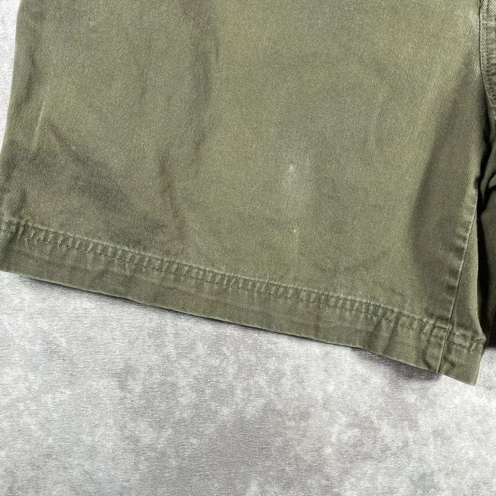 The North Face Cargo Shorts Mens Size 36 Long Green Denim Outdoor Hiking Pockets